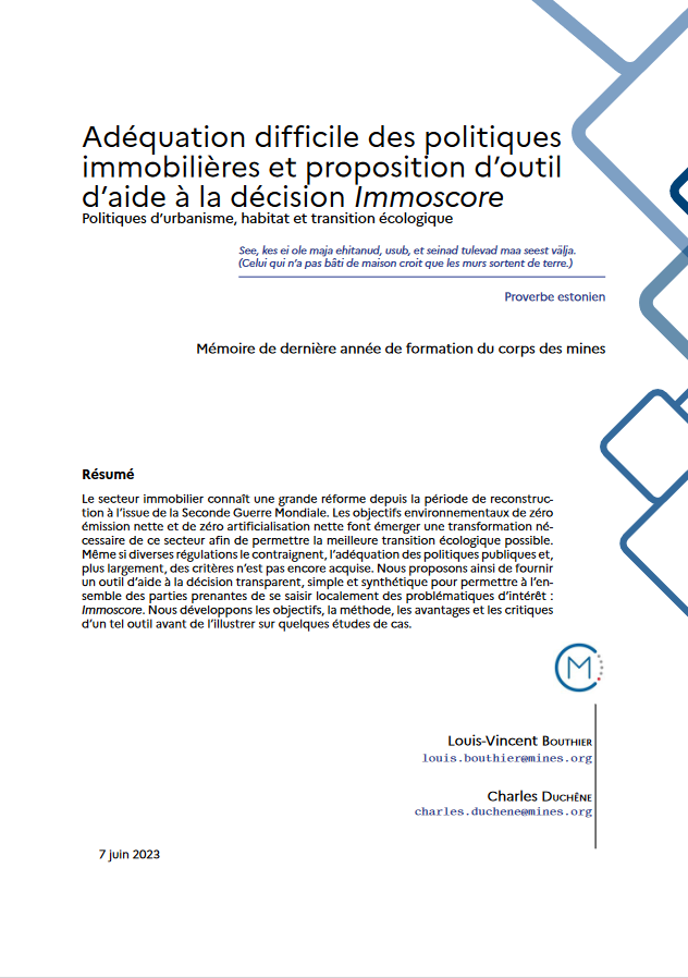 page de garde du mémoire